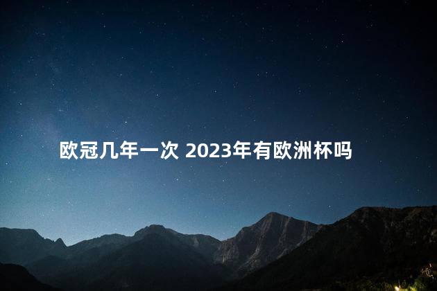 欧冠几年一次 2023年有欧洲杯吗